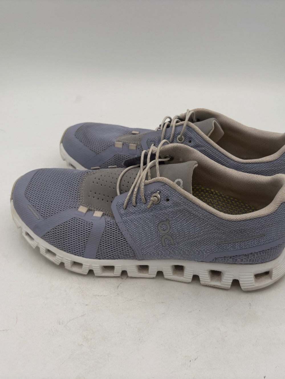 On Cloud 5 Slip On Running Shoe Purple White Size 9.5 w/ Aetrex Train Orthotics - Picture 11 of 15